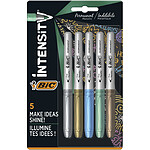BIC Blister Lot de 5 marking color. Assorti Couleurs métalliques.