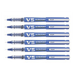 PILOT Roller Rechargeable V5 encre liquide Bleu Begreen Pointe Fine x 6 PILOT Roller Rechargeable V5 encre liquide Bleu Begreen Pointe Fine x 6