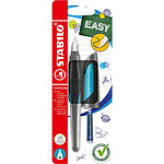 STABILO stylo plume EASYbuddy M standard pour gaucher et droitier - noir/bleu