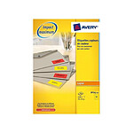 AVERY Boîte de 2400 étiquettes copieur 70X35 jaune fluo DP24J-100