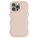 Avizar Coque pour iPhone 15 Pro Silicone Antichoc série Candy Beige
