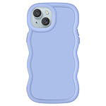 Avizar Coque pour iPhone 15 Silicone Antichoc série Candy Lavande