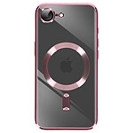 Avizar Coque pour iPhone 16e Caméra Protégée en Silicone Rose