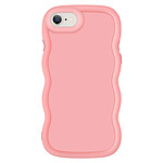 Avizar Coque pour iPhone 7, 8, SE 2020 et SE 2022 Silicone Antichoc Rose