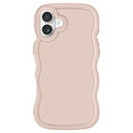 Avizar Coque pour iPhone 16 Plus Silicone Antichoc série Candy Beige