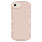 Avizar Coque pour iPhone 7, 8, SE 2020 et SE 2022 Silicone Antichoc Beige