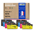 COMETE - 937XL 937e - 8 cartouches d'encre compatibles pour HP 937