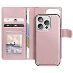 Mayaxess Étui pour iPhone 16 Pro Max Coque Détachable Rose champagne