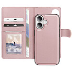 Mayaxess Étui pour iPhone 16 Coque Détachable Rose champagne