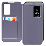 Avizar Étui Fenêtre pour Samsung Galaxy S25 avec Clapet Porte-Carte