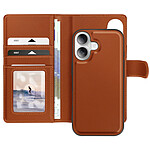 Mayaxess Étui pour iPhone 16 Coque Détachable Marron