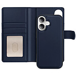 Mayaxess Étui pour iPhone 16 Coque Détachable Bleu nuit