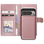 Mayaxess Étui pour Google Pixel 9 Pro XL Coque Détachable Rose champagne