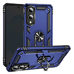 Avizar Coque pour Samsung Galaxy S25 Edge Hybride Bague Support Magnétique Bleu