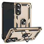 Avizar Coque pour Samsung Galaxy S25 Edge Hybride Bague Support Magnétique Dorée