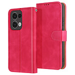 Avizar Housse pour Oppo Reno 13 Portefeuille avec Languette Magnétique Fuchsia