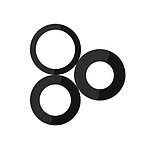 Clappio Lentille Caméra Arrière pour iPhone 16 Pro et iPhone 16 Pro Max Noir