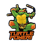 Les Tortues Ninja - Aimant Soft Touch Micheangelo