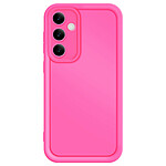 Avizar Coque pour Samsung Galaxy S23 FE Soft Touch Bordures Surélevées Fuchsia