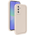Avizar Coque pour Samsung Galaxy A36 Silicone Soft Touch Bordures Surélevées Beige
