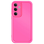 Avizar Coque pour Samsung Galaxy S24 FE Soft Touch Bordures Surélevées Fuchsia