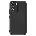 Avizar Coque pour Samsung Galaxy S22 Silicone Soft Touch Bordures Surélevées Noir