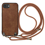 Avizar Coque pour iPhone 16e Cordon Détachable Marron