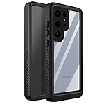 Redpepper Coque Intégrale pour Galaxy S25 Ultra Étanche IP68 avec Lanière Assortie Noir