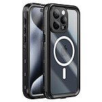 Redpepper Coque Intégrale pour iPhone 15 Pro Étanche Compatible MagSafe Transparent