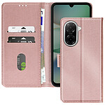 Avizar Étui pour Xiaomi Redmi A5 Clapet Portefeuille et Support Vidéo Rose champagne