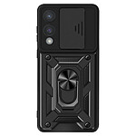 Mayaxess Coque pour Samsung S25 Edge Bague Support avec Protection Caméra Noir