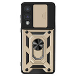 Mayaxess Coque pour Samsung S25 Edge Bague Support avec Protection Caméra Dorée