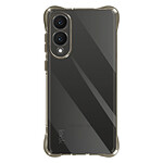 iMak Coque pour Samsung Galaxy S25 Edge Silicone Antichoc Coins Bumper Noir transparent iMak Coque pour Samsung Galaxy S25 Edge Silicone Antichoc Coins Bumper Noir transparent