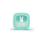 Mobility on Board Réveil Veilleuse Lapin pour Enfant Billy Clock Tactile 3 Alarmes Turquoise
