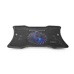 Nedis Refroidisseur PC Portable 17" USB avec Ventilateur LED Silencieux Noir