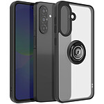 Avizar Coque pour Samsung Galaxy A36 Bague Magnétique Dos Translucide Noir