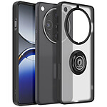 Avizar Coque pour Oppo Find X8 Pro Bague Magnétique Dos Translucide Noir