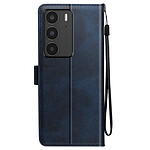 Avizar Étui pour Realme C75 et 14x Dragonne Clapet Support Portefeuille Bleu nuit