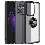 Avizar Coque pour Oppo Reno 13 F / 13 FS Bague Magnétique Dos Translucide Noir
