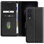 Avizar Étui pour Samsung Galaxy S25 Edge Clapet Portefeuille et Support Vidéo Noir