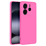 Avizar Coque pour Xiaomi Redmi Note 14 4G Semi-rigide Soft-touch Anti-traces Fuchsia