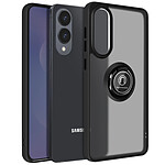 Avizar Coque pour Samsung Galaxy S25 Edge Bague Magnétique Dos Translucide Noir