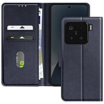 Avizar Étui pour Xiaomi 15 Clapet Portefeuille et Support Vidéo Bleu nuit