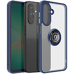 Avizar Coque pour Samsung Galaxy A26 Bague Magnétique Dos Translucide Bleu nuit