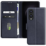 Avizar Étui pour Samsung Galaxy S25 Edge Clapet Portefeuille et Support Vidéo Bleu nuit