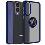 Avizar Coque pour Samsung Galaxy S25 Edge Bague Magnétique Dos Translucide Bleu nuit