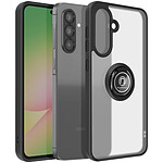 Avizar Coque pour Samsung Galaxy A56 Bague Magnétique Dos Translucide Noir