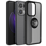 Avizar Coque pour Oppo Reno 13 Pro Bague Magnétique Dos Translucide Noir
