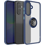 Avizar Coque pour Samsung Galaxy A36 Bague Magnétique Dos Translucide Bleu nuit