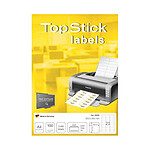 TOP STICK étui de 1600 Étiquettes universelles, 105 x 35 mm, blanc